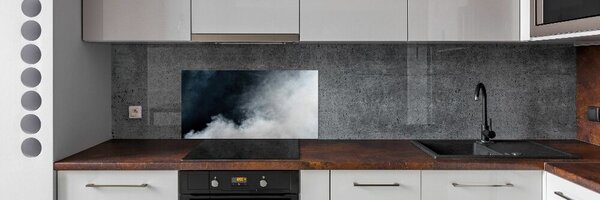Konyhapanel Fehér füst