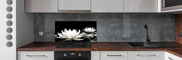 Konyhai falburkoló panel Vízililiom