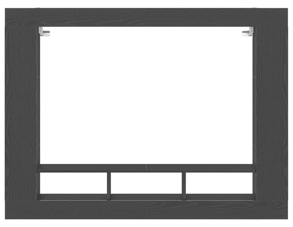 Fali TV állvány Fekete tölgy 152x22x113 cm