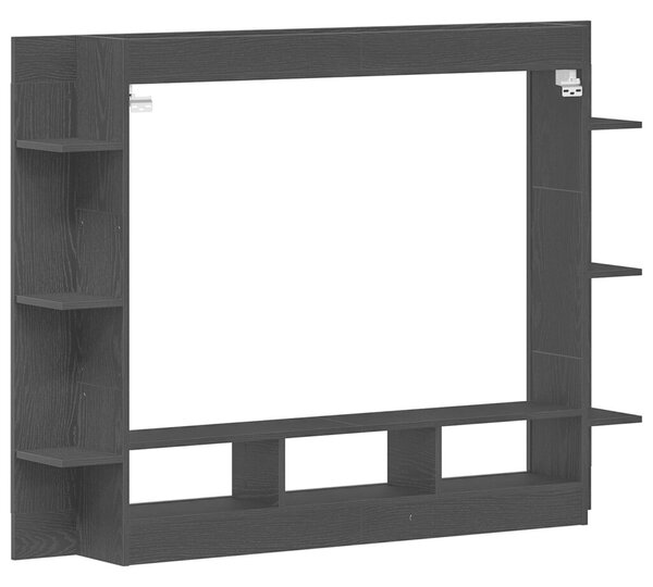 Fali TV állvány Fekete tölgy 152x22x113 cm