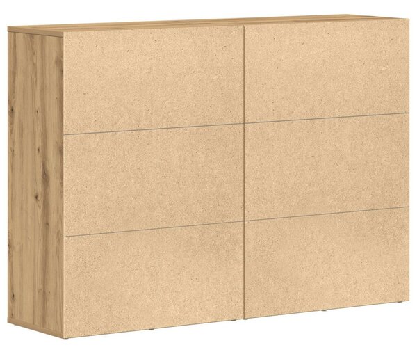 2 db-os Oldalszekrény Tömör Tölgy 60x31x84 cm Mérnöki Fa