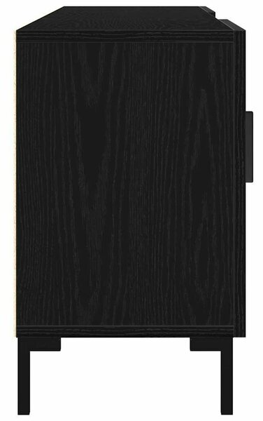 TV Szekrény Fekete Tölgy 150x30x50 cm Műgyanta