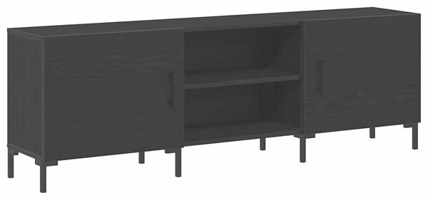 TV Szekrény Fekete Tölgy 150x30x50 cm Műgyanta