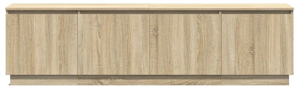 LED világítású TV szekrény Sonoma tölgy 180x38x49 cm Mérnöki fa