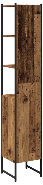 Fürdőszobai Szekrény Régi Fa 33x33x185,5 cm Mérnöki Fa