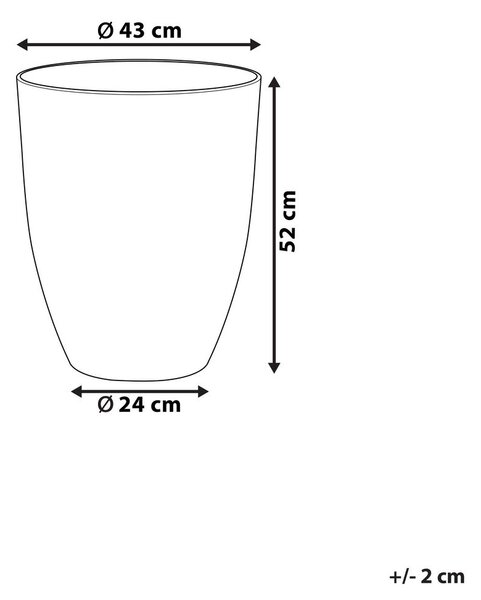 Virágcserép CROTON 43 cm Barna