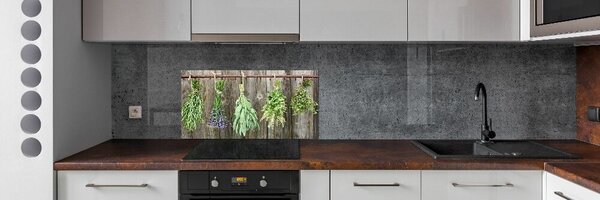 Konyhai hátfalpanel Herbs egy húr