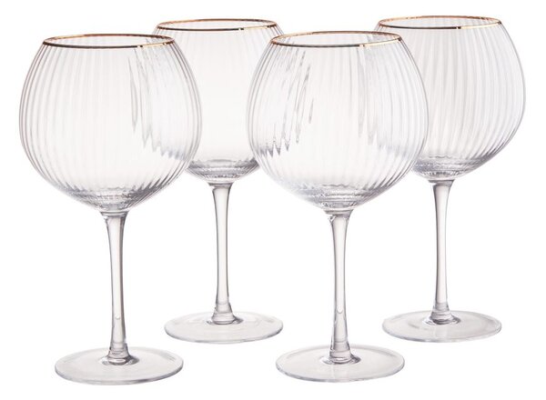 GOLDEN TWENTIES Gin Tonic pohár, 650ml, 4 db-os készlet