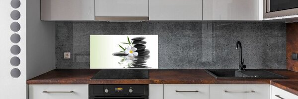Konyhai falburkoló panel Zen kövek