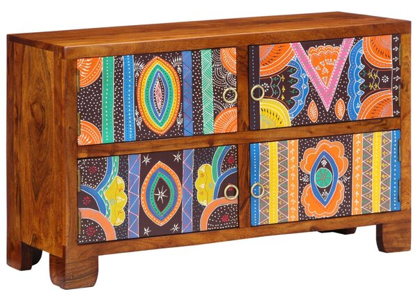 Cipőszekrény 90x35x55 cm Tömbfa Akáció