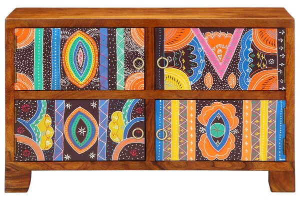 Cipőszekrény 90x35x55 cm Tömbfa Akáció