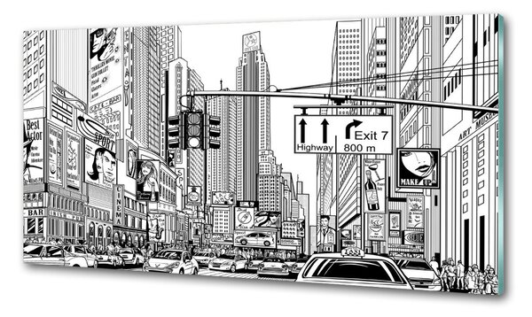 Konyhai falvédő New york utcáin
