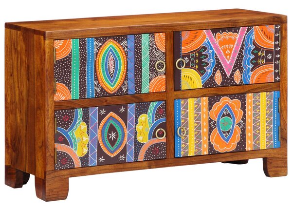Cipőszekrény 90x35x55 cm Tömbfa Akáció