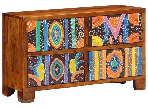 Cipőszekrény 90x35x55 cm Tömbfa Akáció