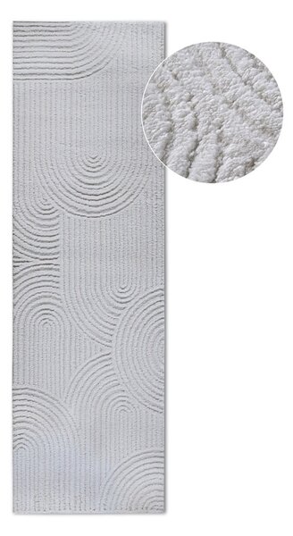 Krémszínű futószőnyeg 80x240 cm Chappe Cream White – Elle Decoration