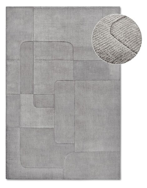 Szürke kézi szövésű gyapjú szőnyeg 120x170 cm Charlotte – Villeroy&Boch