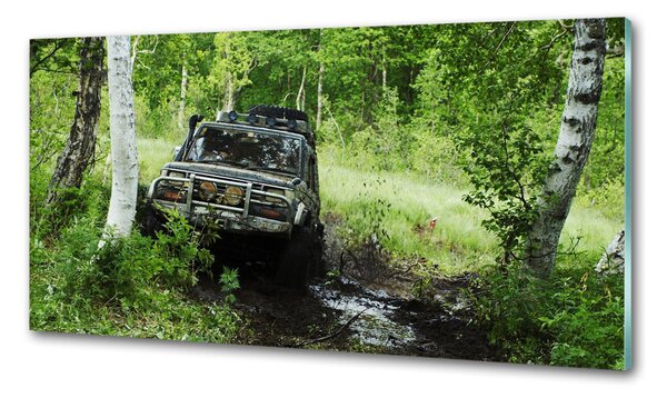Hátfal panel konyhai Jeep erdőben
