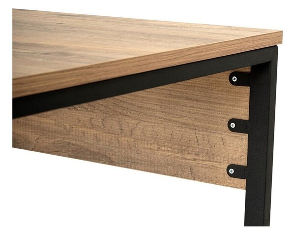 Íróasztal borovi fenyő dekorral 60x240 cm Twin – Kalune Design