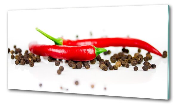 Konyhai hátfalpanel Chilli és bors