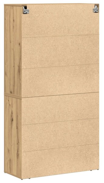 Magas szekrény Mesteri tölgy 80x33x150 cm Ipari fa