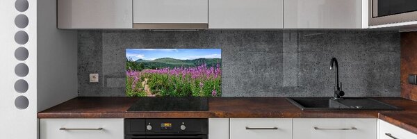 Konyhapanel Zöld dombok