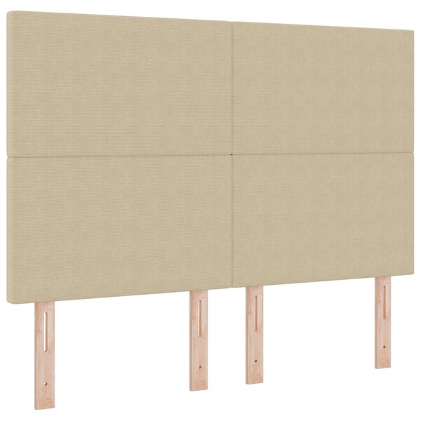 Fejtámla Egyszerű Design Világos Zöld Szürke 140 cm Kordbársony