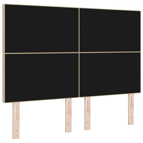 Fejtámla Egyszerű Design Világos Zöld Szürke 140 cm Kordbársony