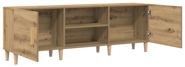 TV Állvány Sötét tölgy színben - 150x30x50 cm - Mérnöki fából készült