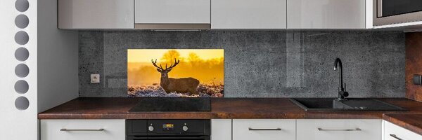 Konyhai fali panel Deer napkelte