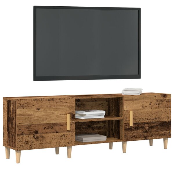 TV Szekrény Régi Fa 150x30x50 cm Műanyag Fa