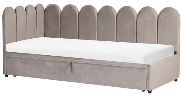 Kihúzható heverő Bársony TERROU 90 x 200 cm Tópszín
