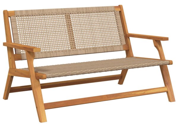 Kerti Pad Bézs 122x76x73.5 cm Tömör akácfából