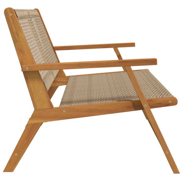 Kerti Pad Bézs 122x76x73.5 cm Tömör akácfából