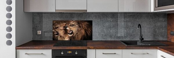 Konyhai fali panel Ordító oroszlánok