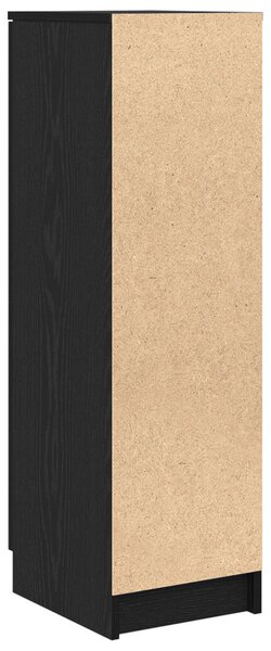 Cipőszekrény Fekete Tölgy 29,5x35x100,5 cm Műanyag