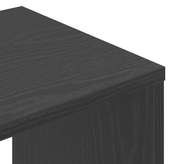 TV szekrénykék 2 db Fekete tölgy 100x30x30 cm Műanyag