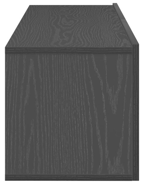 TV szekrénykék 2 db Fekete tölgy 100x30x30 cm Műanyag