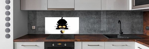 Konyhai fali panel Macska és egér