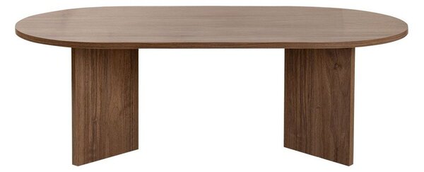 Sötétbarna dohányzóasztal diófa dekorral 60x119 cm Sable – Kalune Design