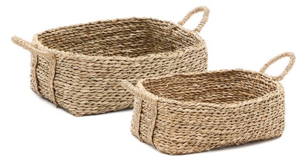 Vízijácint tárolókosár szett 2 db-os 34x24x19 cm Milly – Kave Home