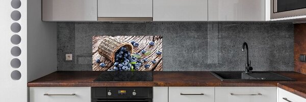 Konyhai hátfalpanel Áfonya egy kosárban