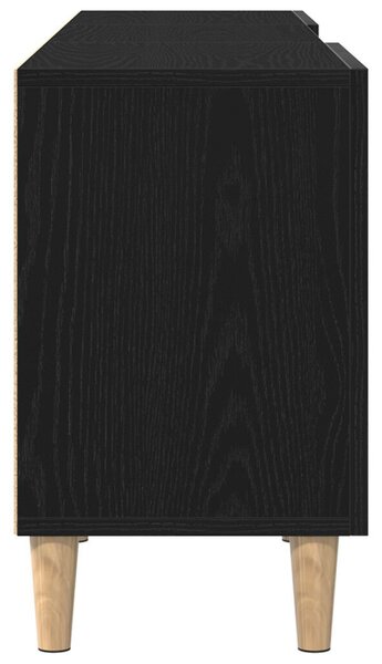 TV Állvány - Fekete Tölgy, 150x30x50 cm, Mérnöki Fából készült
