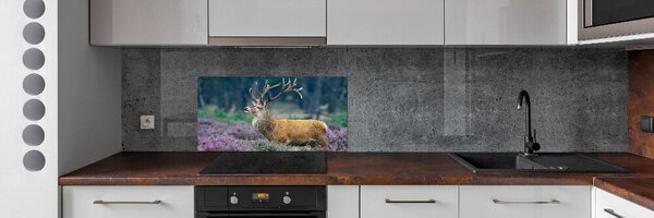 Konyhai fali panel Deer levendula