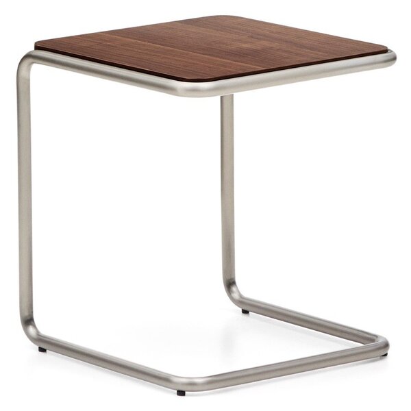 Tárolóasztal diófa dekorral 42x42 cm Tarsel – Kave Home
