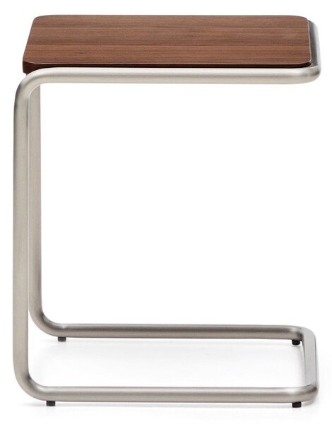 Tárolóasztal diófa dekorral 42x42 cm Tarsel – Kave Home