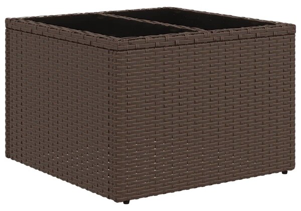 VidaXL 10 részes barna polyrattan kerti ülőgarnitúra párnákkal