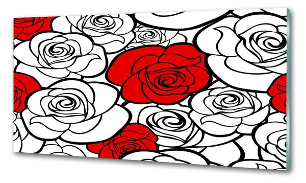 Konyhai hátfalpanel Roses