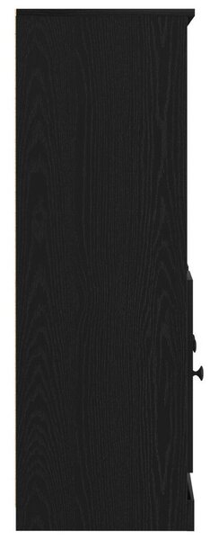 Fekete tölgy magasszekrény 132x35,5x103,5 cm Ellenálló anyagból