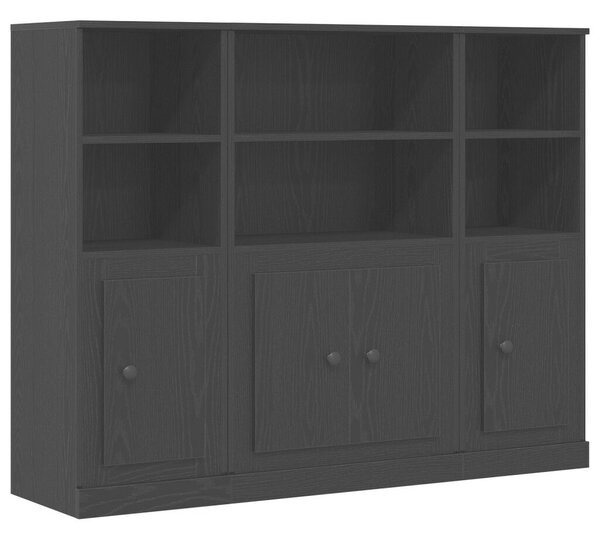 Fekete tölgy magasszekrény 132x35,5x103,5 cm Ellenálló anyagból