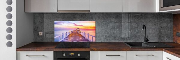 Konyhapanel Fából készült móló